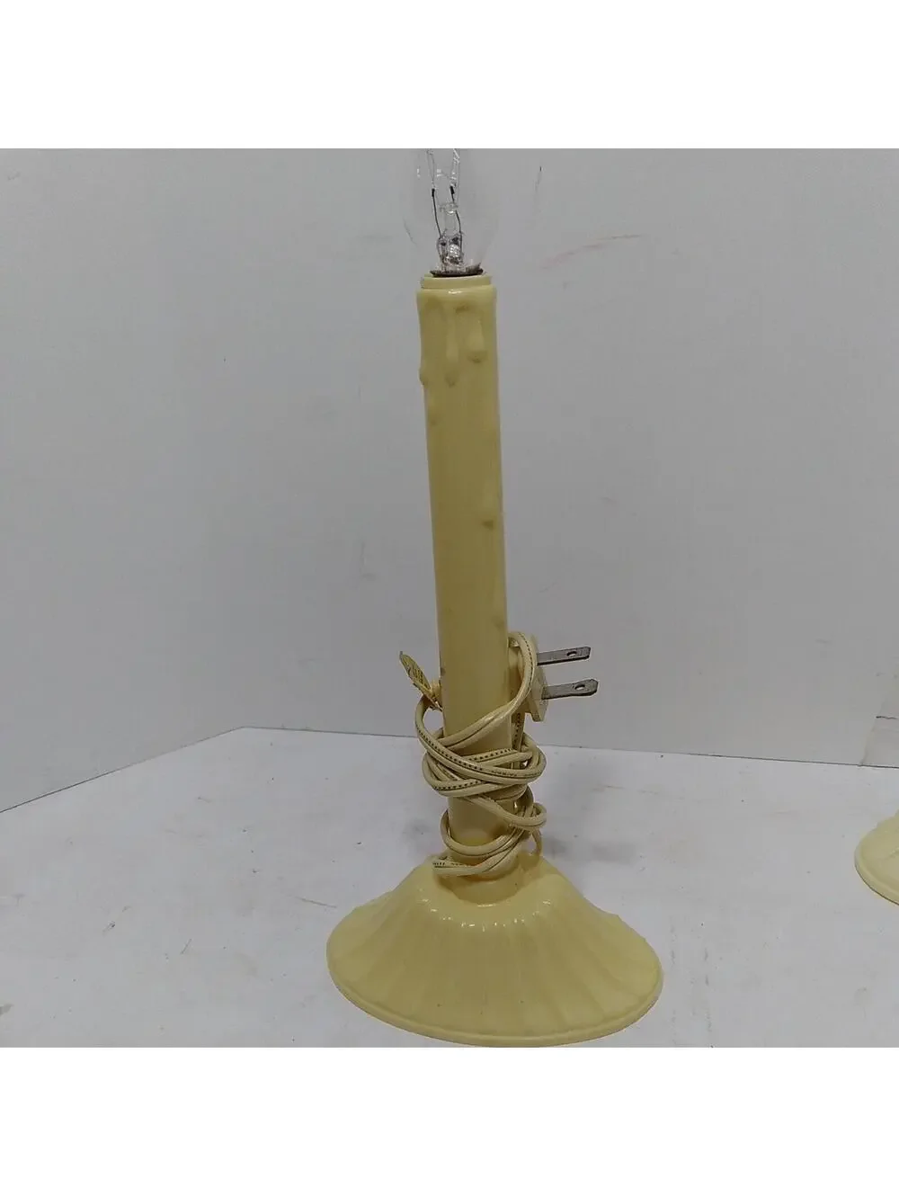 Vintage Christmas Window Single Plastic Wax Drip Candle Candolier Lot Of 7